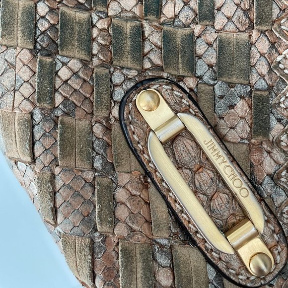 Jimmy Choo python leather handbag. - Picture 7 of 7